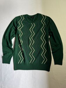 Dark green knit sweater