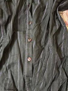 Chic Striped Button-Up Shirt
