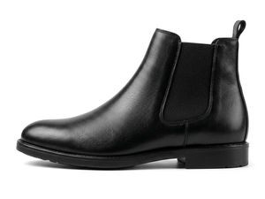 Black synthetic leather Ankle Boots