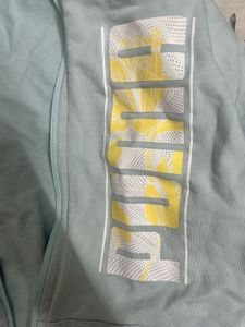 puma Light Blue Zip-Up Hoodie