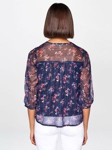 Floral Print Sheer Top