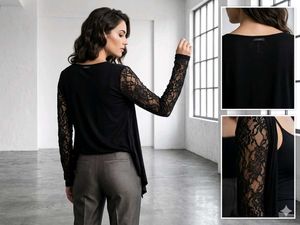 Elegant Black and white Sleeve shrug