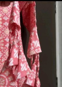 Pretty Pink Printed Kurta