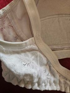 Neva White Lace Crochet  Bra