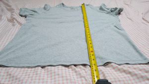 Men's Grey 100% Cotton Crew Neck T-Shirt