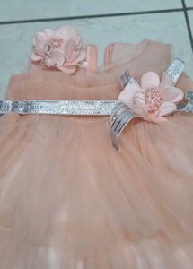 Beautiful Peach Tulle frock