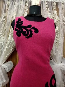 💖🖤Pink Dress with Black Details🖤💖