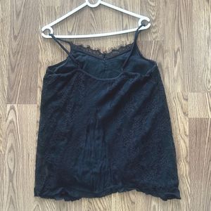 Black Lace Cami Top