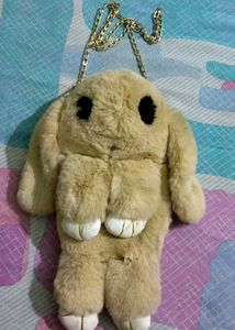 Cute Plush Bunny Clutch Bag