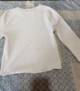 Textured Long Sleeve Top