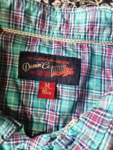 US polo blue checked shirt