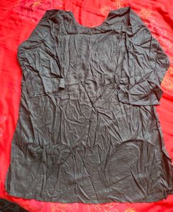 Embroidered Black Kurta
