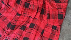 Red &amp; Black Plaid Skirt