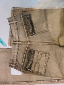 Vintage Y2K Olive Khaki Flared Cargo Pants
