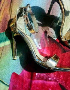 Chic Metallic Stiletto Sandals