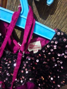Girls Sequin Party Dress with Bag