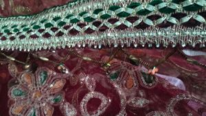 Bridal Dupatta With Latkan Work