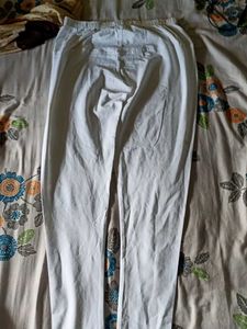 White Ethnic Pants