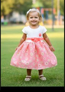 2-3 year Adorable Pink Floral Dress
