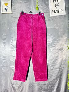 Vibrant Pink Corduroy Pants