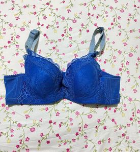 Vibrant Blue Lace Bra