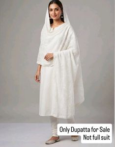 High Quality Milky White Chiffon Dupatta