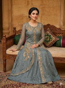 Elegant Ethnic Gown with similar legi