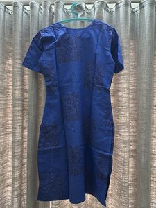 Blue Blockprint Kurta