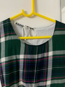 Classic Plaid Dress With Extra Sleeves
