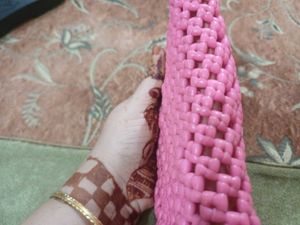Vintage Chic Pink handmade clutch