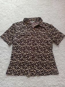 Retro Polka Dot Short Sleeve Shirt
