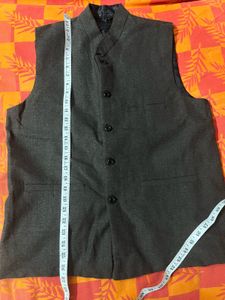 Men's Brown Half coat or Nehru Jacket
