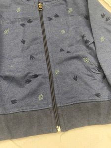 Cute Kids' Blue Zip-Up Hoodie