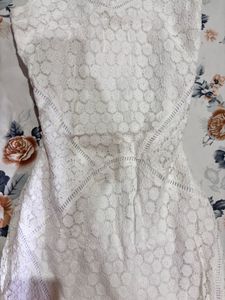Elegant White Lace Dress
