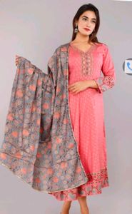 Pink kurtha with Dupatta