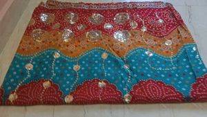 Beautiful multi colour Bandhani Saree