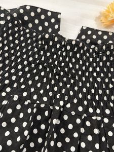 Bandeau polka dot top
