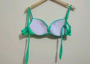 Green Bikini Top with Embellishments 38 Bust