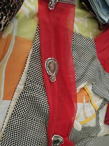 Stylish Black &amp; White Checkered Blouse