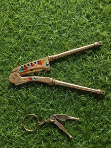 Vintage Brass Nutcracker Set with kitchen free