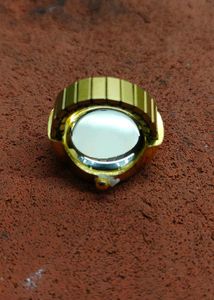 Elegant Dual-Time Ring Watch Set