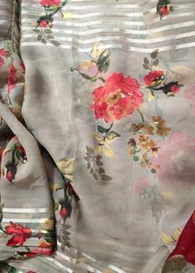 Floral Chiffon Saree