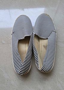 Chic Striped Loafers