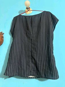 Striped Side Tie Top