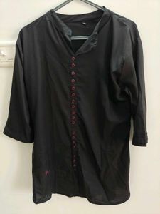 Elegant Black Kurta Top