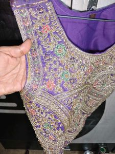 New of shop Embroidered Purple Lehenga Choli
