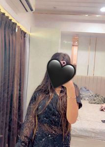 Elegant Black Sequined Saree🖤