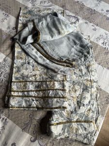 Elegant Floral Kurta Afghani salwar