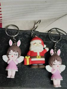 Cute Angel &amp; Santa Keychains 3