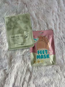 TonyMoly Face &amp; Miniso Foot Mask Set